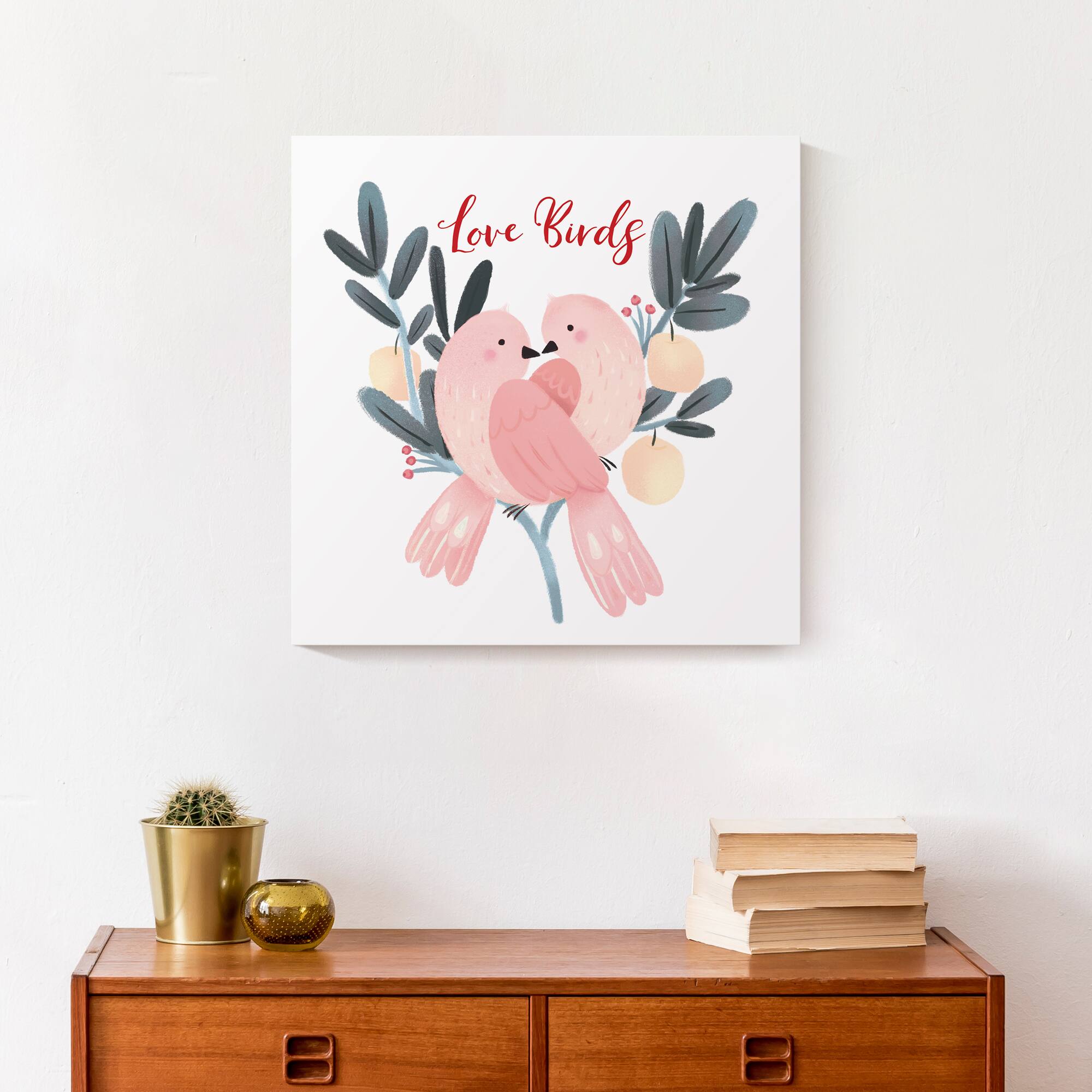 Love Birds Canvas Wall Art